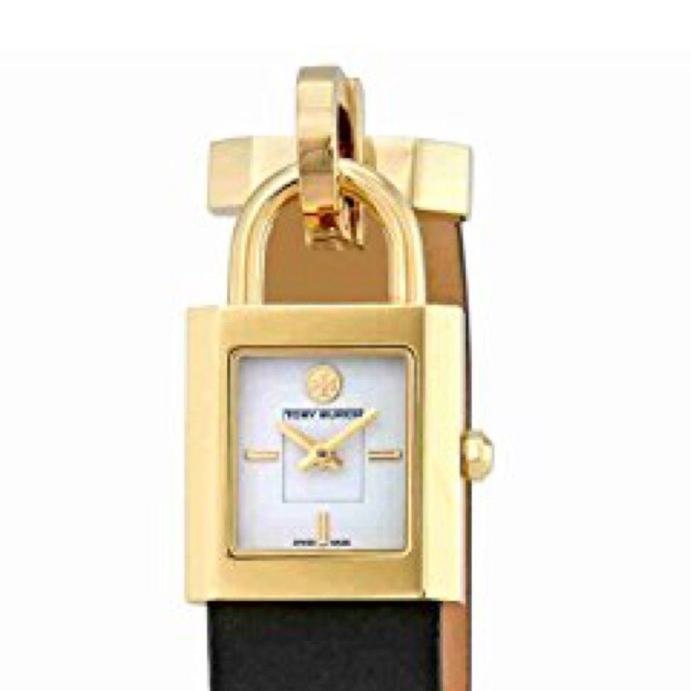 @SKYLAR SURREY WATCH, LUGGAGE LEATHER/BLACK-TONE